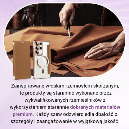 📱Nowe skórzane etui z klapką na telefon komórkowy Samsung