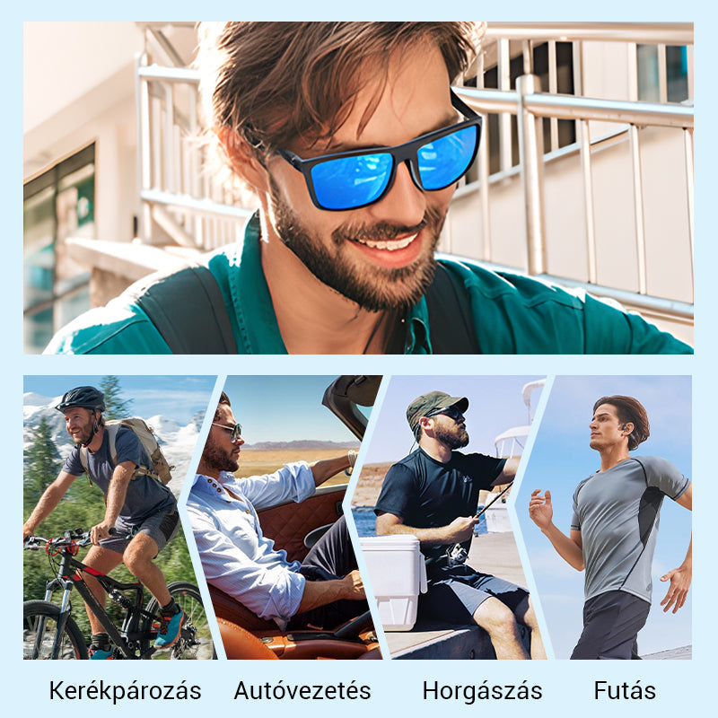 👓 Modne, lekkie okulary przeciwsłoneczne dla mężczyzn
