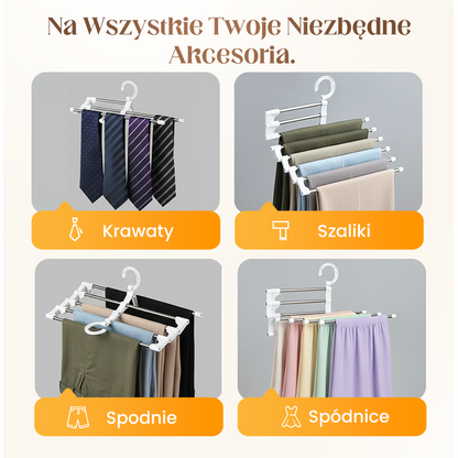 Wielofunkcyjny wieszak na spodnie
