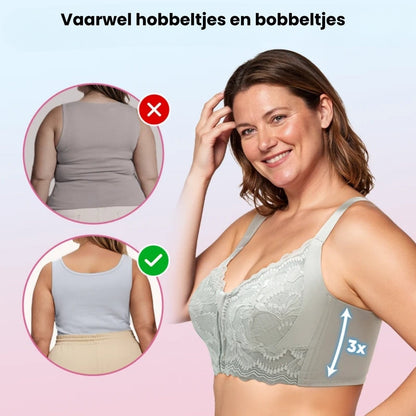 Biustonosz Comfort Zip | Biustonosz zapinany z przodu z technologią TrioLift