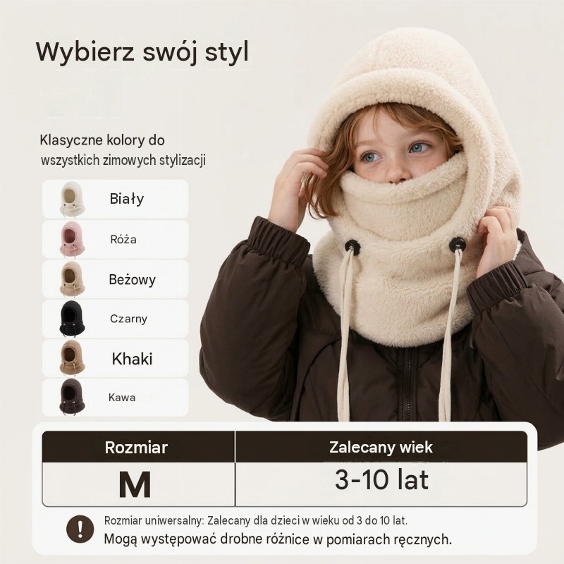 🔥 50% ZNIŻKI 🔥 Wiatroodporna i izolująca kominiarka rowerowa dla dzieci – ciepła, oddychająca i wygodna na zimę 🚴❄️