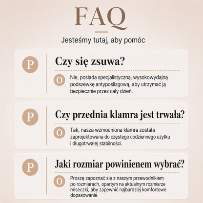 💥Kup 1 a drugi dostaniesz gratis👙 Biustonosz push-up Zapięcie z przodu unoszenie
