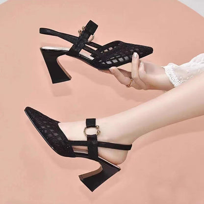 ✨Sprawiają, że stajesz się bardziej elegancka i pewna siebie💟Sandały na wysokim obcasie w stylu vintage