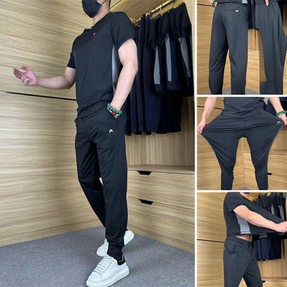 🌴Specjalne oferty letnie ❄️Pánské Spodnie sportowe z krótkim rękawem (zestaw 2-częściowy)