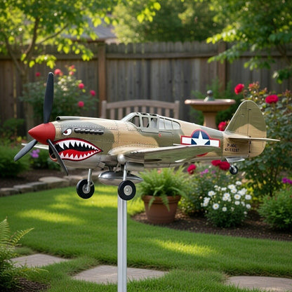 Wiatrak ogrodowy Shark Mouth Warplane