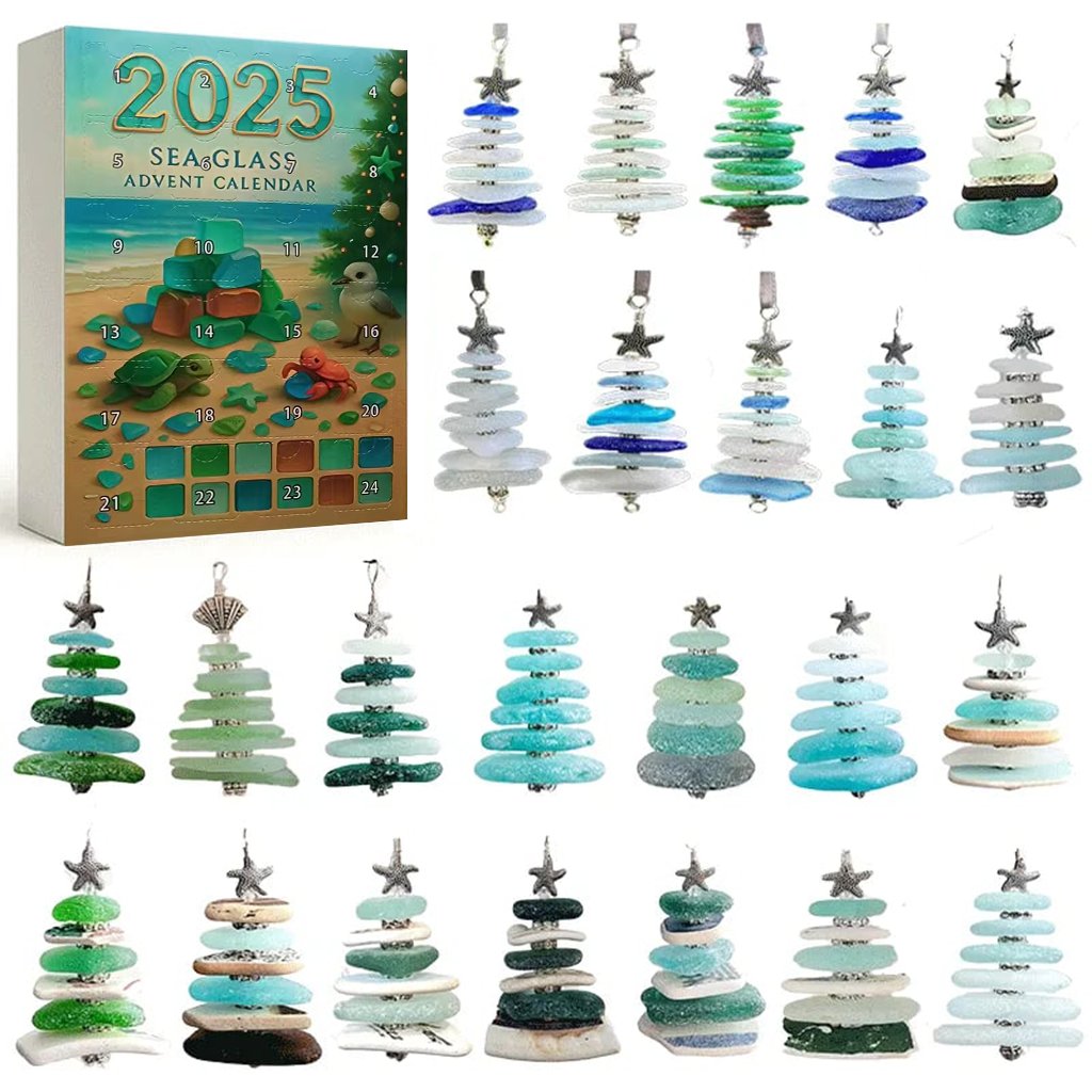 🌊✨Akrylowy kalendarz adwentowy z efektem choinki 🎄❄️