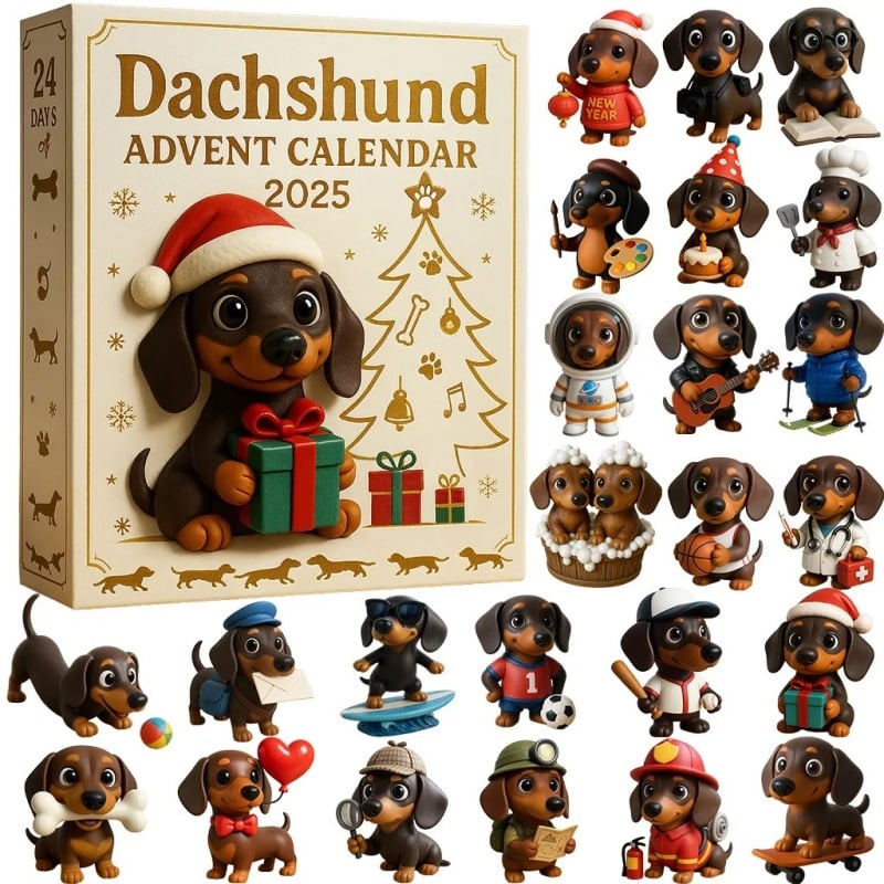 ✨Kalendarz adwentowy dla jamników 2025 — 24 dni wiedeńskiej radości 🎄🐶