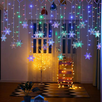 📢📢50% ZNIŻKI!!⏰⏰Światła LED na zasłony w kształcie płatków śniegu