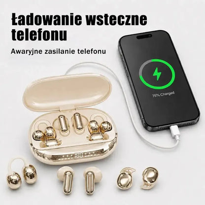 Bezprzewodowe słuchawki 3 w 1 z etui ładującym (funkcja powerbanku)