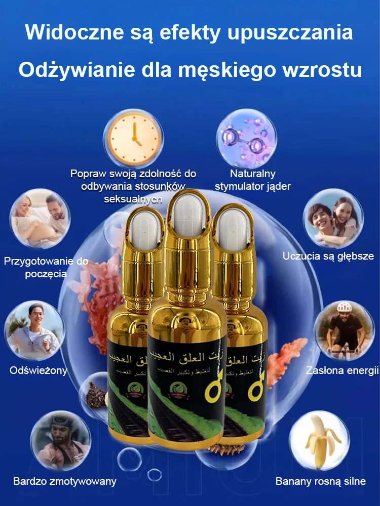 【Efekt w ciągu sekundy】Olejek z pijawkami na powiększenie męskich genitaliów.
