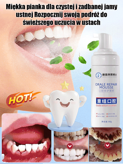 Medyczna pianka regeneracyjna do jamy ustnej klasy medycznej
