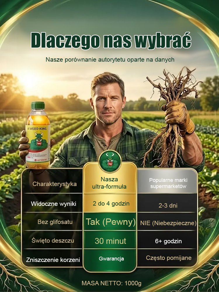 Środek chwastobójczy i zwalczający zgniliznę korzeni