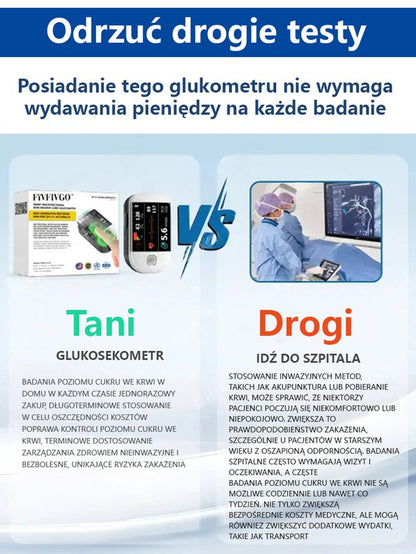 Miernik saturacji tlenu na końcówkach palców, certyfikowany przez FDA w USA