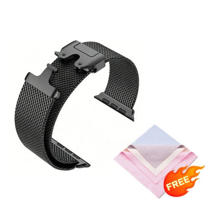 ⌚Pasek do zegarka z siatki ze stali nierdzewnej – do zegarka Apple Watch