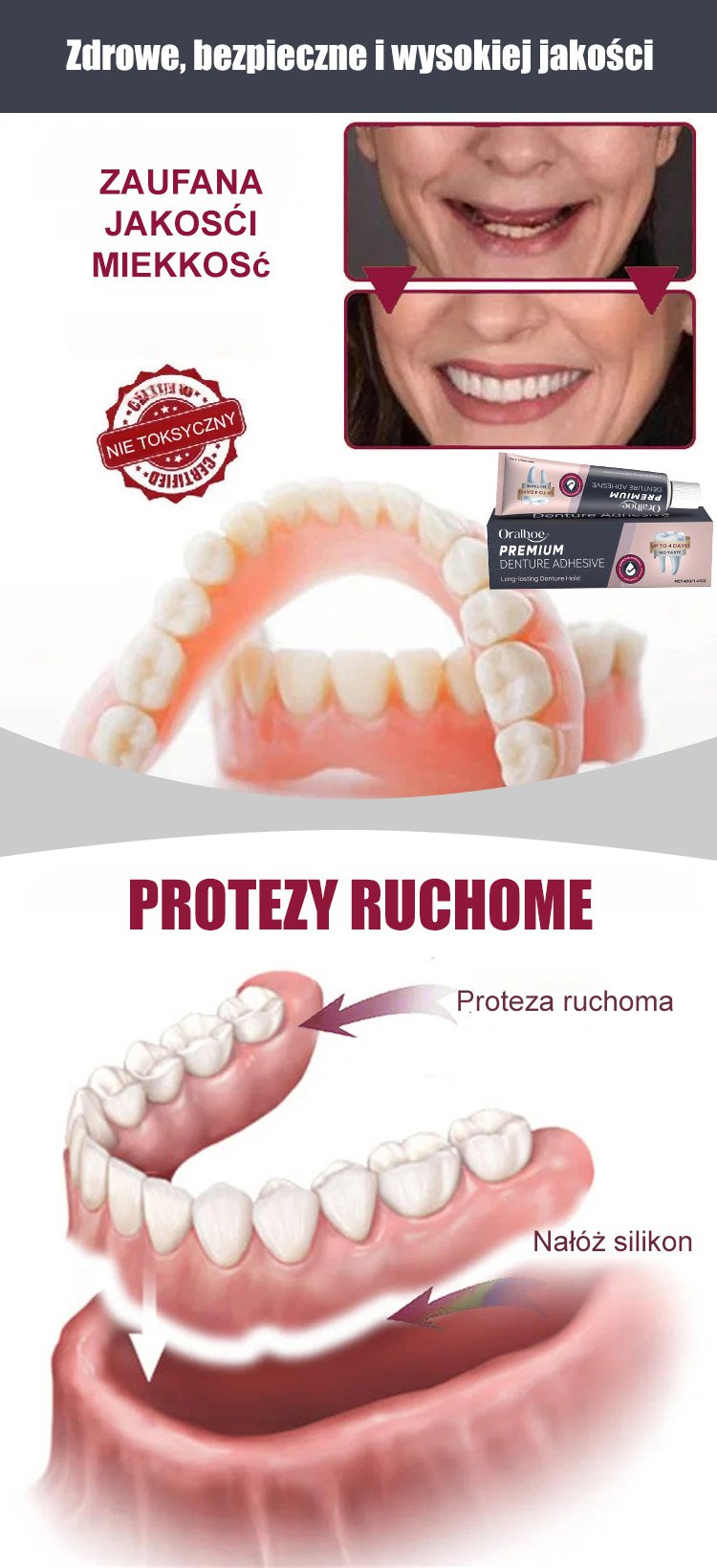 Oralhoe klej do protez