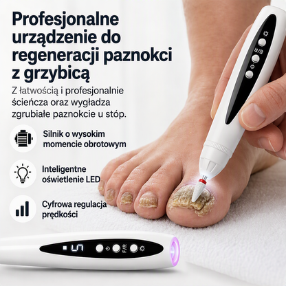 Męczy Cię ręczne opiłowywanie grubych paznokci, które zajmuje wieczność? – elektryczna pilniczka do paznokci z wysokim momentem obrotowym – wypróbuj szybkie i równomierne opiłowanie bez wysiłku. Na pobranie! 💅