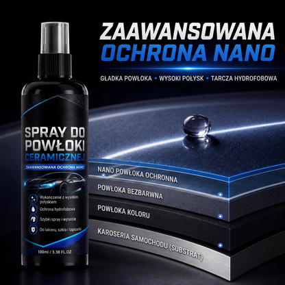 Ceramiczna powłoka nano w sprayu do samochodów