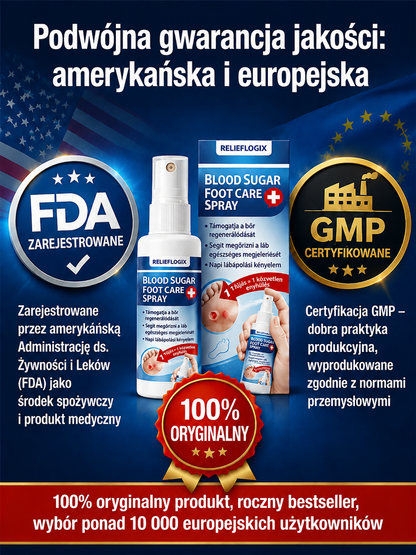 【Pięciokrotne przyspieszenie gojenia】Spray do pielęgnacji stóp dla diabetyków