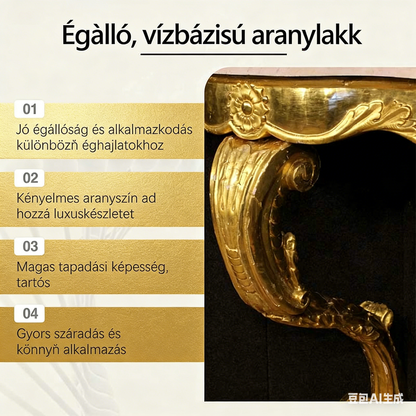 Złota farba na bazie wody, odporna na warunki atmosferyczne