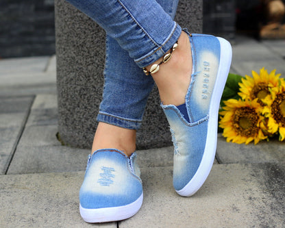 Trampki Tenisówki Slip On Jeans WSUWANE