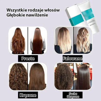 Keratynowy krem do prostowania włosów
