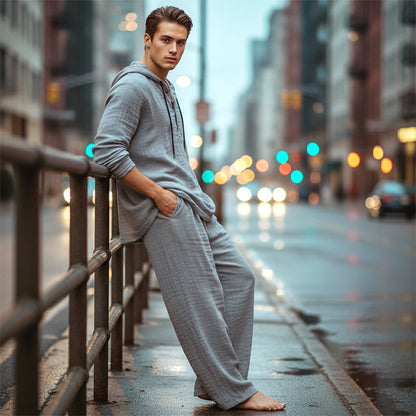 👕Męski Zestaw Bluza z Kapturem + Spodnie – Komfort, Styl i Wszechstronność