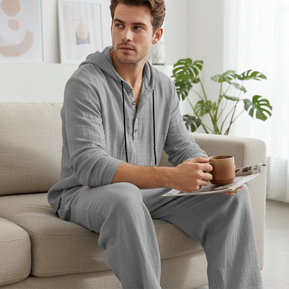 👕Męski Zestaw Bluza z Kapturem + Spodnie – Komfort, Styl i Wszechstronność