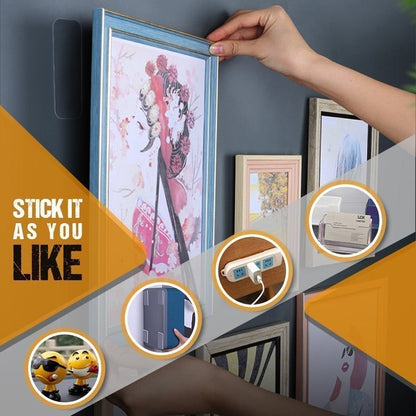 60 PCS wodoodporna dwustronna taśma samoprzylepna wielokrotnego użytku