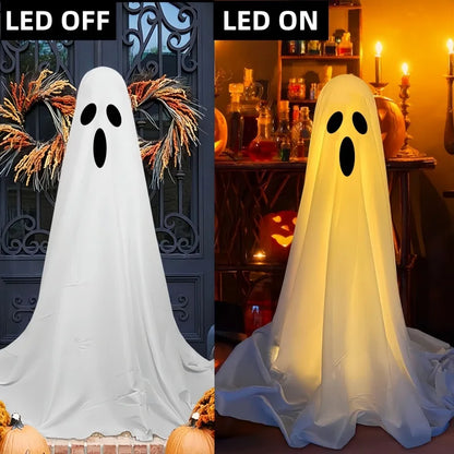 Wiszące rekwizyty horroru ze światłami na Halloween