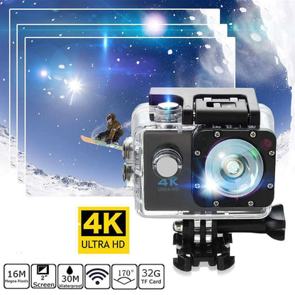 4K Ultra HD Kamera akcji, wodoodporna, WiFi