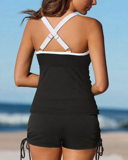 👙Dwuczęściowy komplet tankini modelujący brzuch