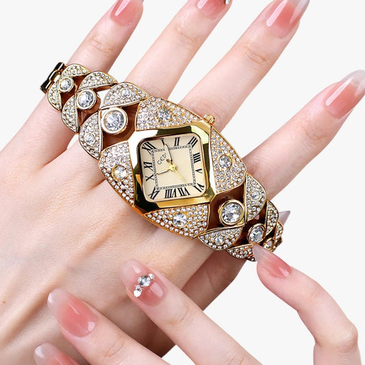 Callie | Damski zegarek 2025 Elegancja z lekką, diamentową obudową i wodoodporną konstrukcją