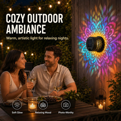 🔥 Ograniczona promocja 50% — Projektor solarny z mandalą, który stworzy magiczną atmosferę na świeżym powietrzu