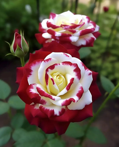 🌹 200/1000 szt. rzadkich nasion bliźniaczej czerwonej i białej róży — Vibrant Garden Blooms