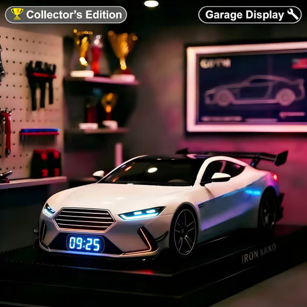 🎁 Budzik Hypercar🏎️Realistyczne efekty silnika i światła