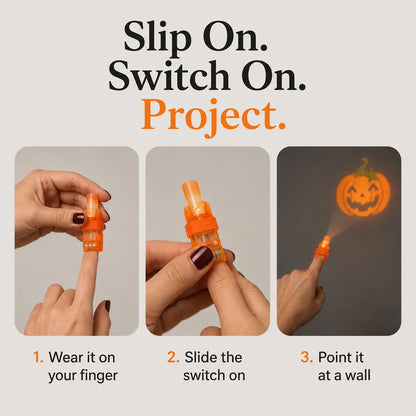 🎃36 szt. światełek projektora na palce na Halloween – miniaturowy projektor wzorów