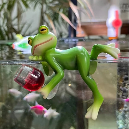 🔥 GORĄCA WYPRZEDAŻ 🐸🍷 Wisząca ozdoba do doniczki – Żaba