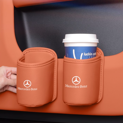 Uchwyt na kubek Velora Leather – łatwy w montażu, możliwość personalizacji logo