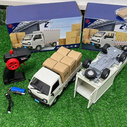 🔥🎁 Zabawka w postaci ciężarówki kontenerowej, zdalnie sterowanej i ładowalnej 🎮🚚