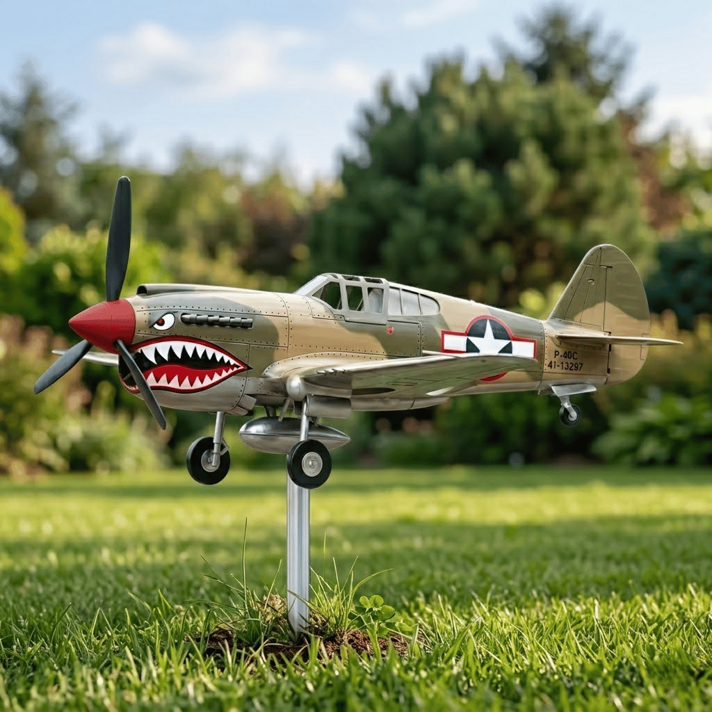 Wiatrak ogrodowy Shark Mouth Warplane