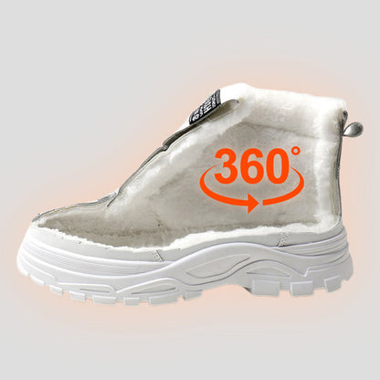 🍂Nowe modele na jesień i zimę - 50% zniżki❄️Wodoodporne, ciepłe botki ze sznurowadłami
