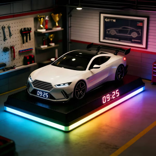 🎁 Budzik Hypercar🏎️Realistyczne efekty silnika i światła