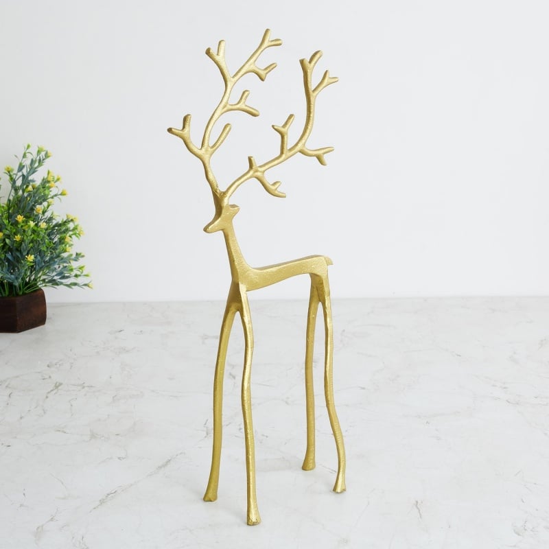 🎅Bestseller świąteczny 🦌 Czarna figurka renifera, dekoracja świąteczna