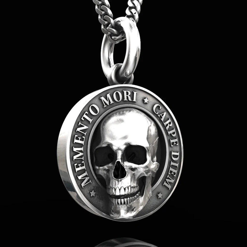 🔥Wisiorek z czaszką Memento Mori