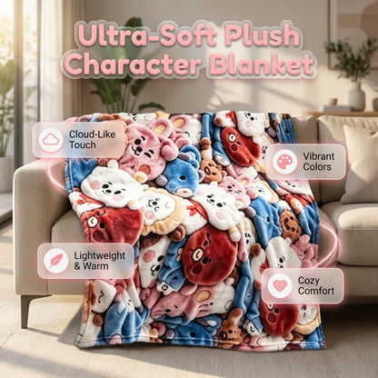Pluszowy kocyk 2D