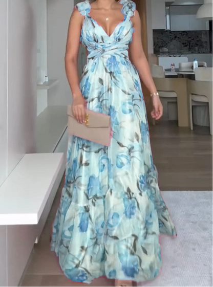 🍓Seksowna i elegancka plisowana sukienka z nadrukiem