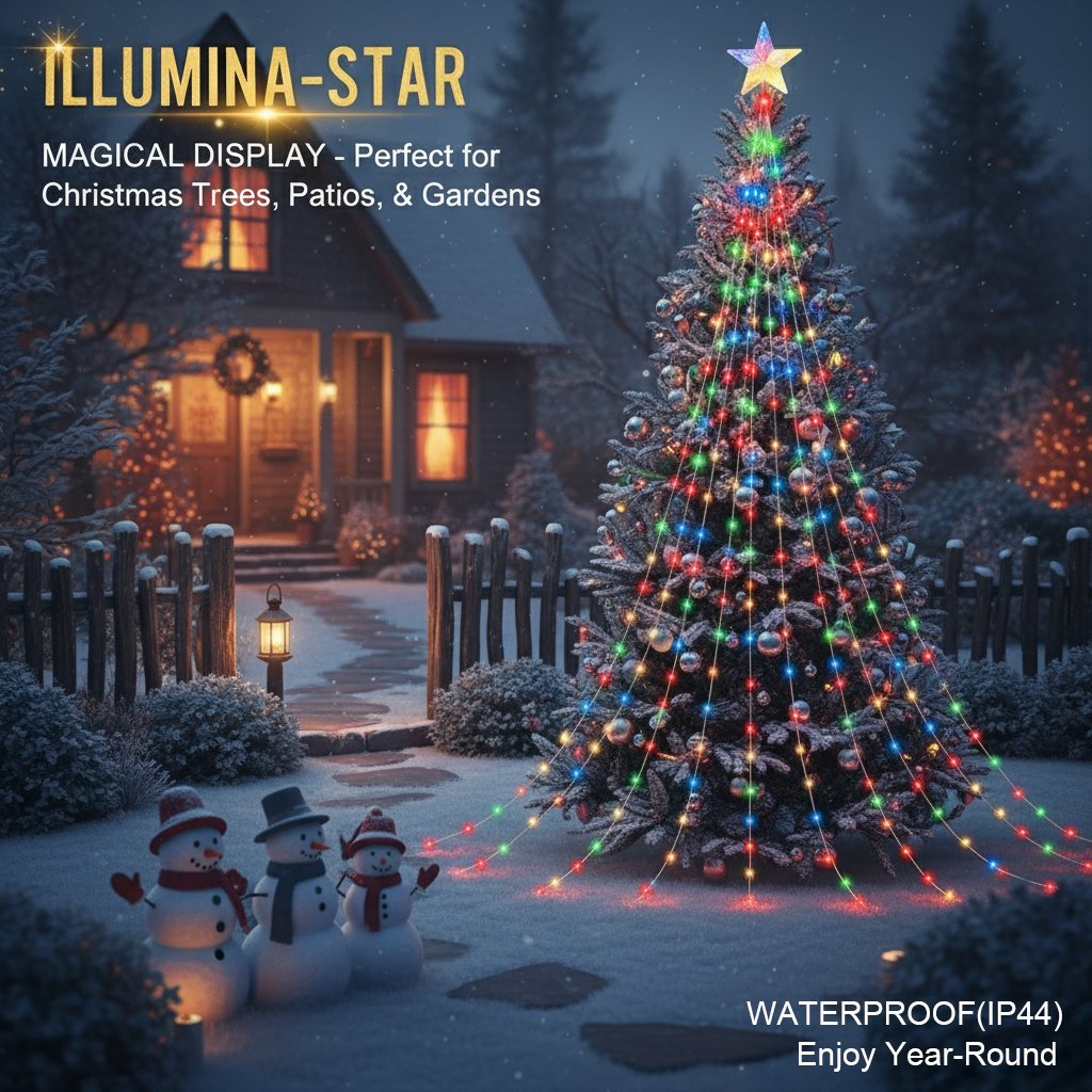 🎁Wczesna wyprzedaż świąteczna 50% TANIEJ🎄Lampki choinkowe Starlight Cascade