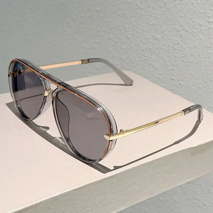 📢📢50% taniej!! ⏰Damskie okulary przeciwsłoneczne w stylu retro z podwójnym mostkiem