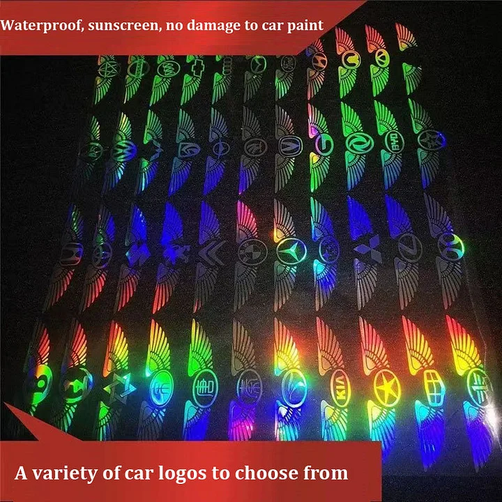 Laserowa naklejka na samochód 3D Angel Wings ✧4PCS✧