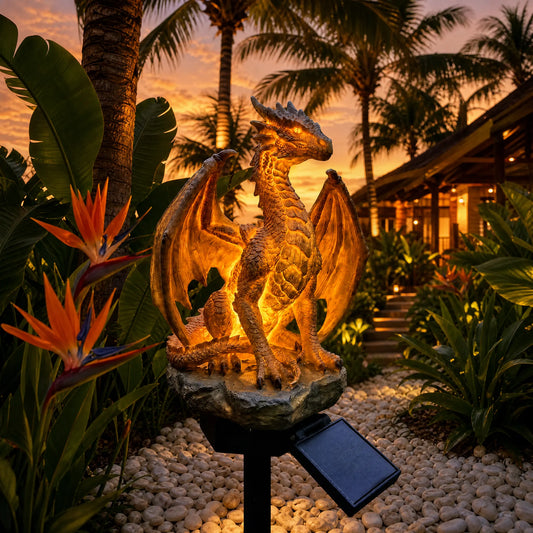 Lampa ogrodowa solarna Dragon's Legacy Golden Embers